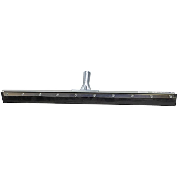 30 in Floor Squeegee, Black Buna Blend Rubber, 6PK